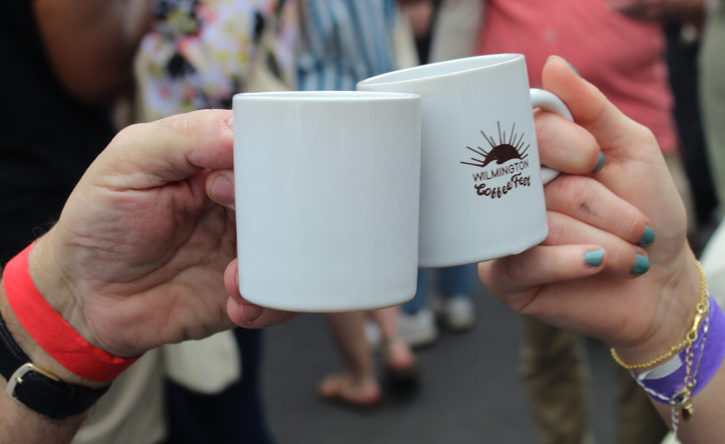 WCF mugs cheers